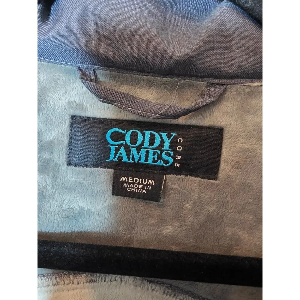 Cody James Core Men's Medium Grey Jacket Almore Softshell Bonded Lined Outdoor